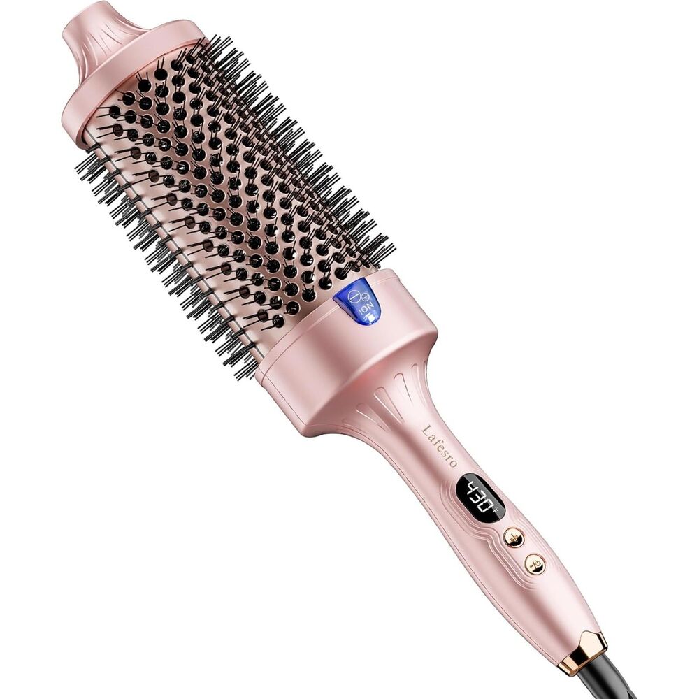 2.4" Thermal Brush 60mm Heated Round Brush for Long Hair Pink